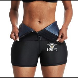 High waisted waist trainer work out short tights